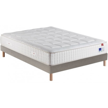 EPEDA -LOT MATELAS+SOMMIER TAP. 140X190CM - BEAU DORMIR